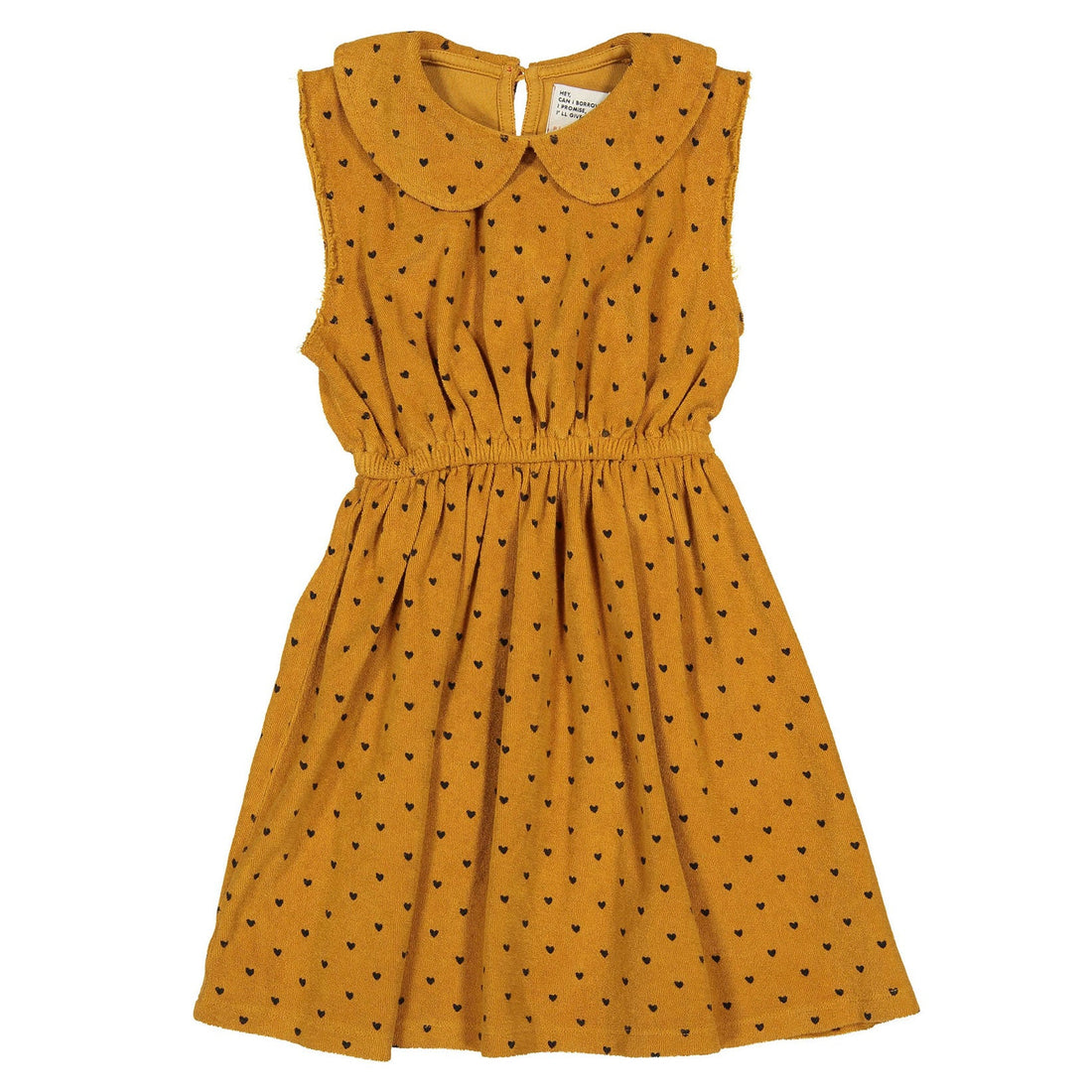Piupiuchick Camel/Black Hearts All Over Dress