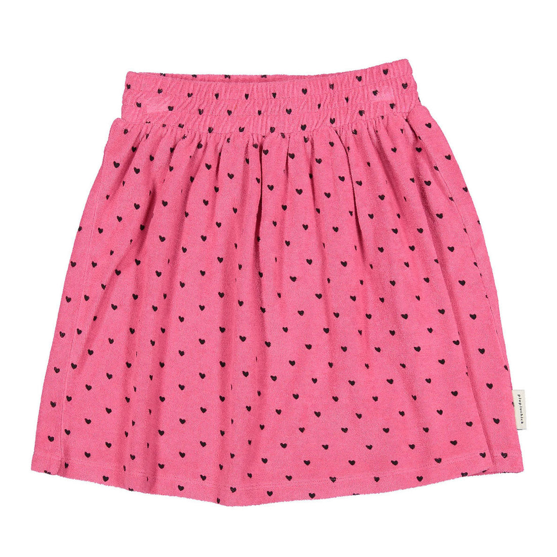 Piupiuchick Pink/Black Hearts All Over Skirt
