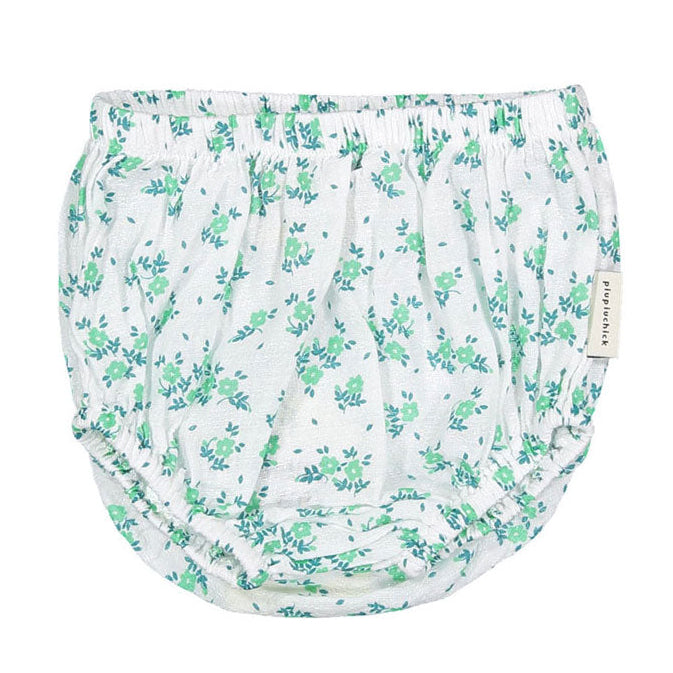 Piupiuchick Ecru/Green Flowers All Over Bloomers
