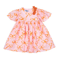 Mimisol Pink Bow Print Dress