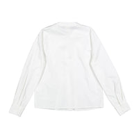 A4 White Tie Neck Blouse