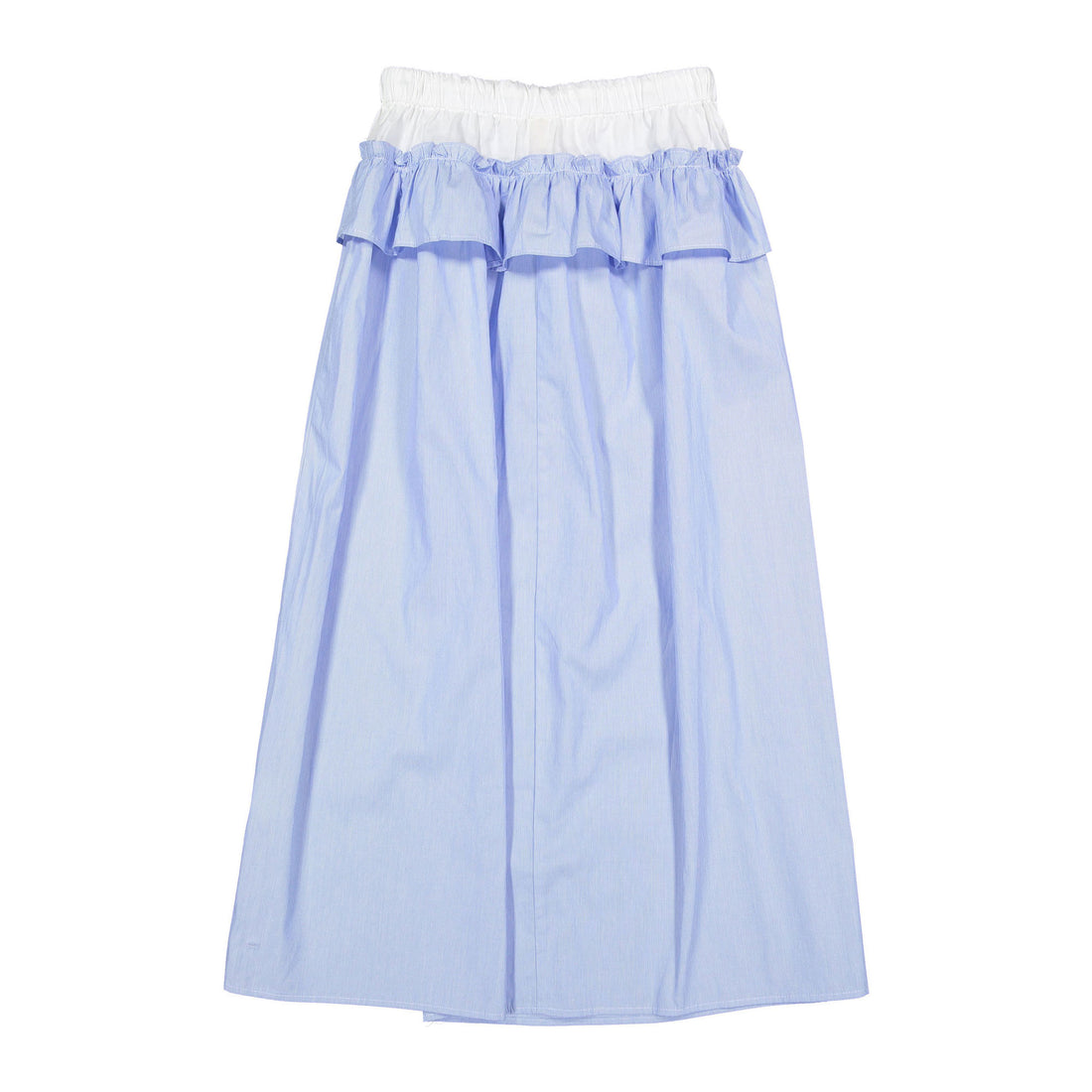 Ava and Lu Light Blue Pinstripe Tie Skirt