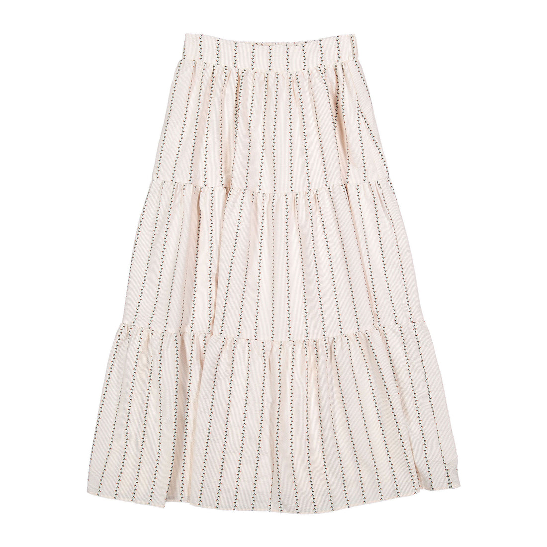 Ava and Lu Blush Design Striped Skirt