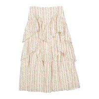 Ava and Lu Pastel Floral Layered Skirt