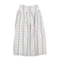 Ava and Lu Pinstripe Roses Dropwaiste Skirt