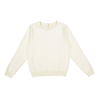 Ava and Lu Cream Crewneck Sweater