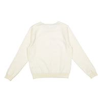 Ava and Lu Cream Crewneck Sweater