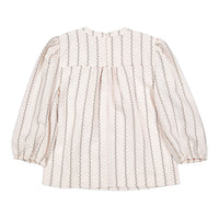 Ava and Lu Blush Design Striped Blouse
