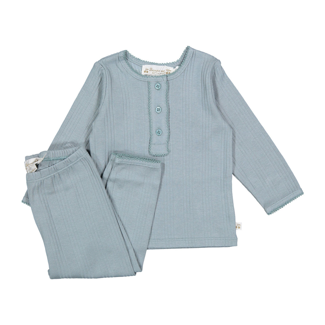 Bonpoint Dusky Blue Leandro Baby Outfit