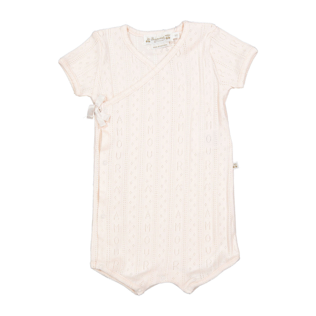 Bonpoint Light Pink Camomille Baby Pajamas