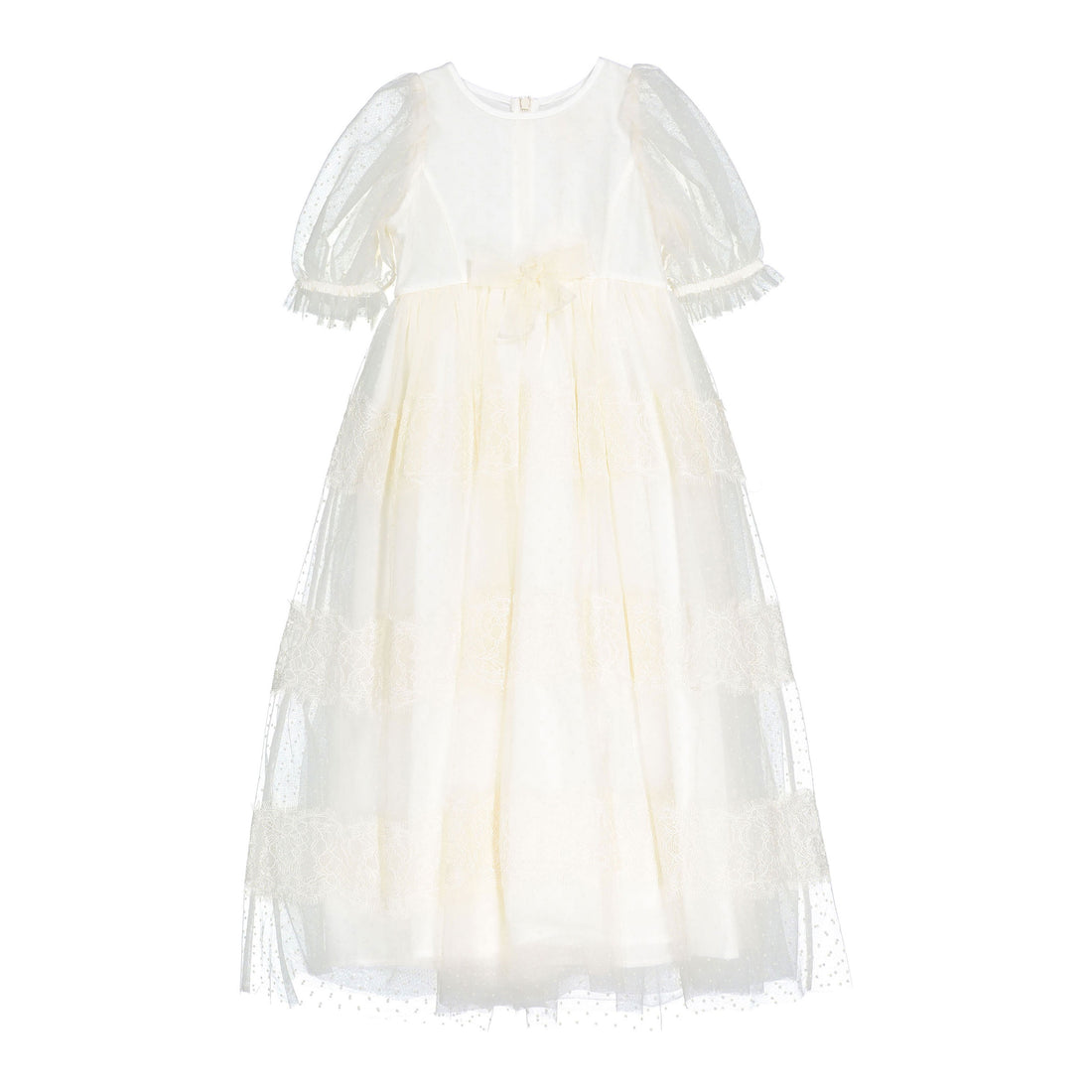 Petite Amalie  Flocked Spot Tulle Dress