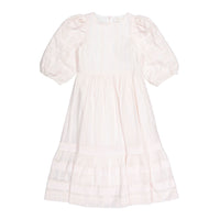 Petite Amalie  Ice Pink Broderie Trellis Dress