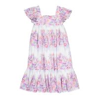 Petite Amalie  Lilac Floral Border Print Dress