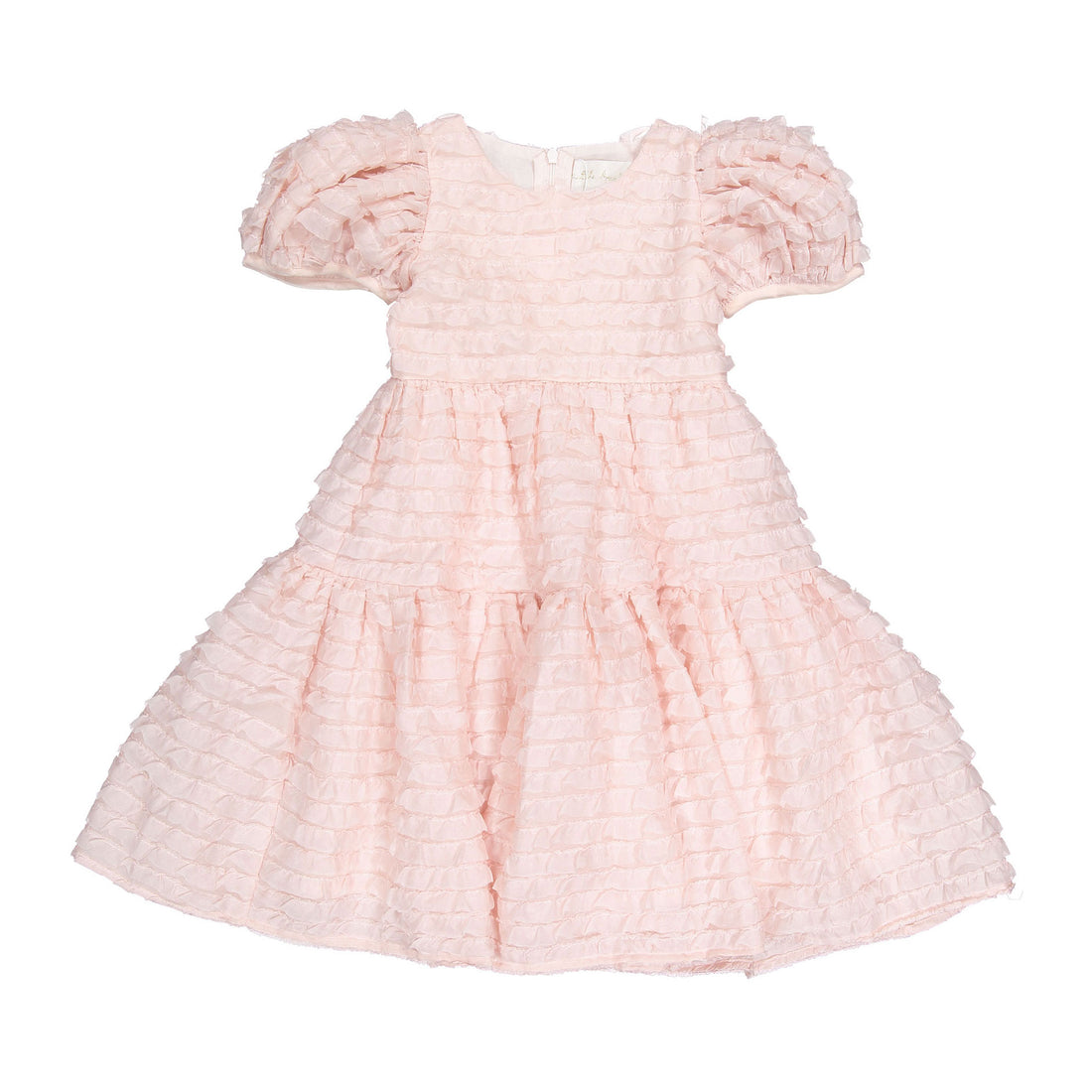 Petite Amalie  Pink Frilly Ribbon Dress