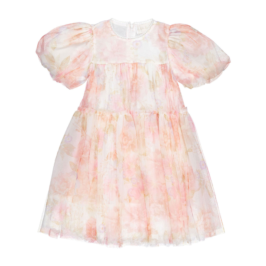 Petite Amalie  Delicate Bouquet Tulle Dress