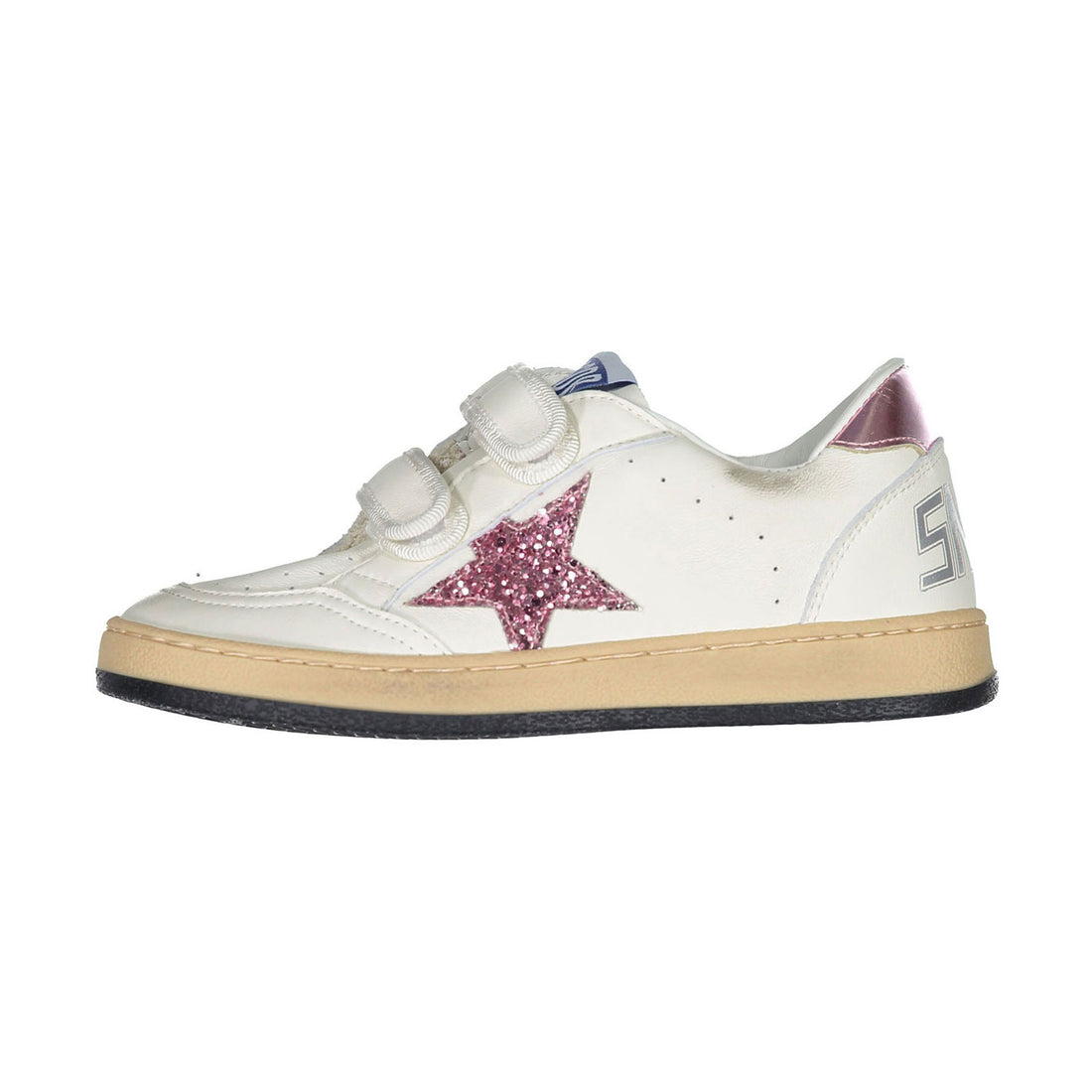 Golden Goose White/Bubblegum/Lilac Ballstar Sneaker
