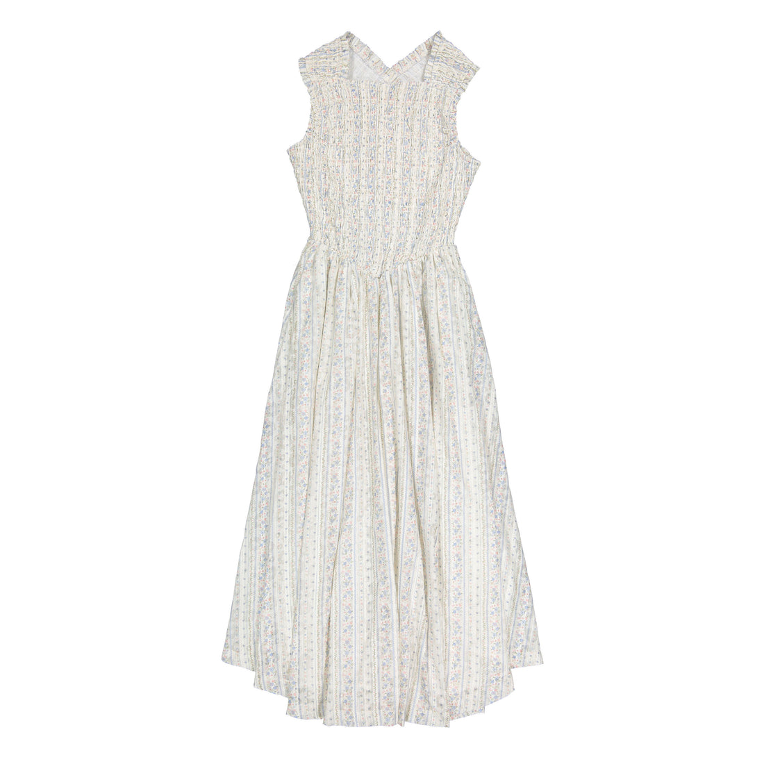 Ava and Lu Vintage Printed Smocked Jumper Set