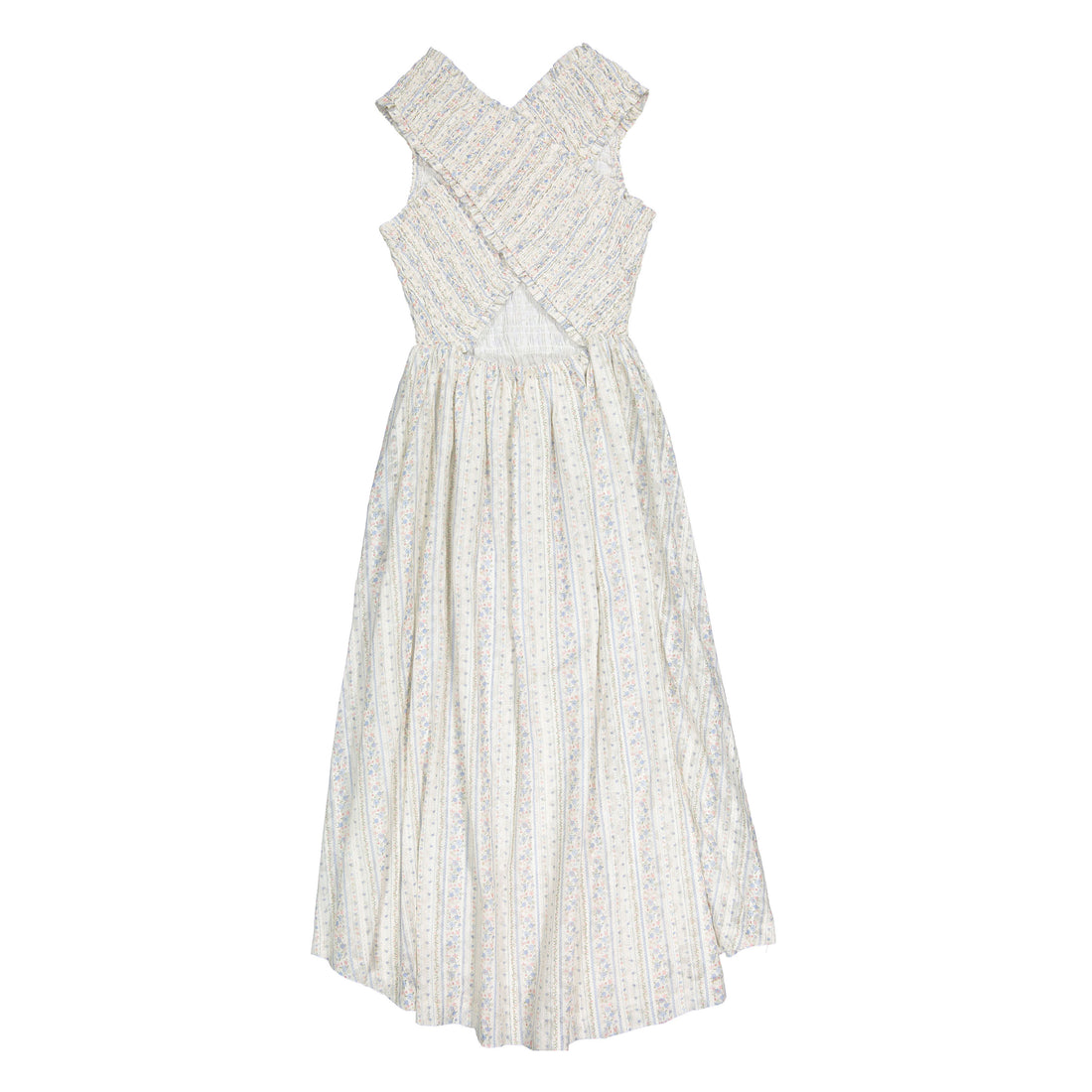 Ava and Lu Vintage Printed Smocked Jumper Set