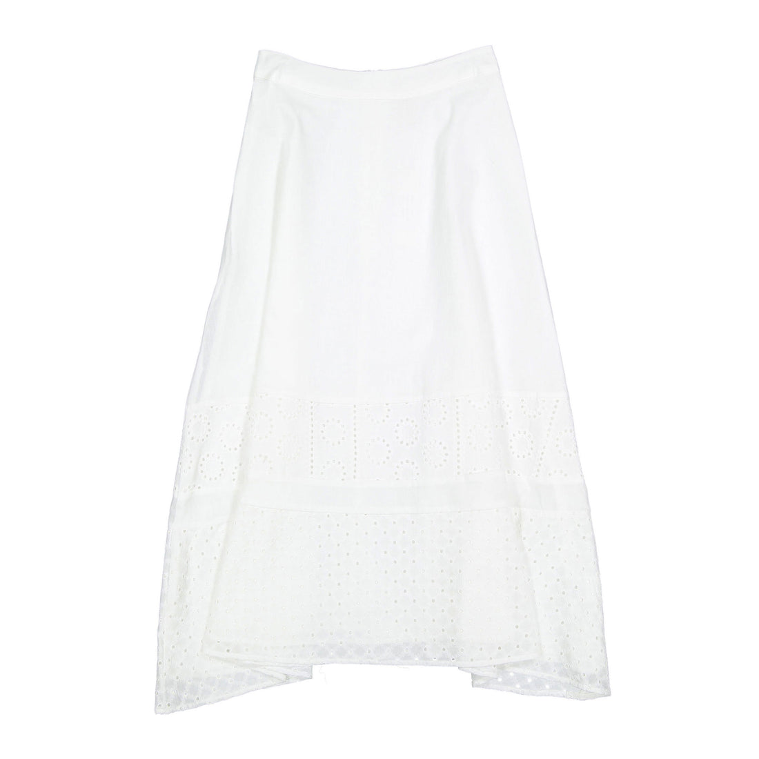 Ava and Lu White Eyelet Bottom Skirt