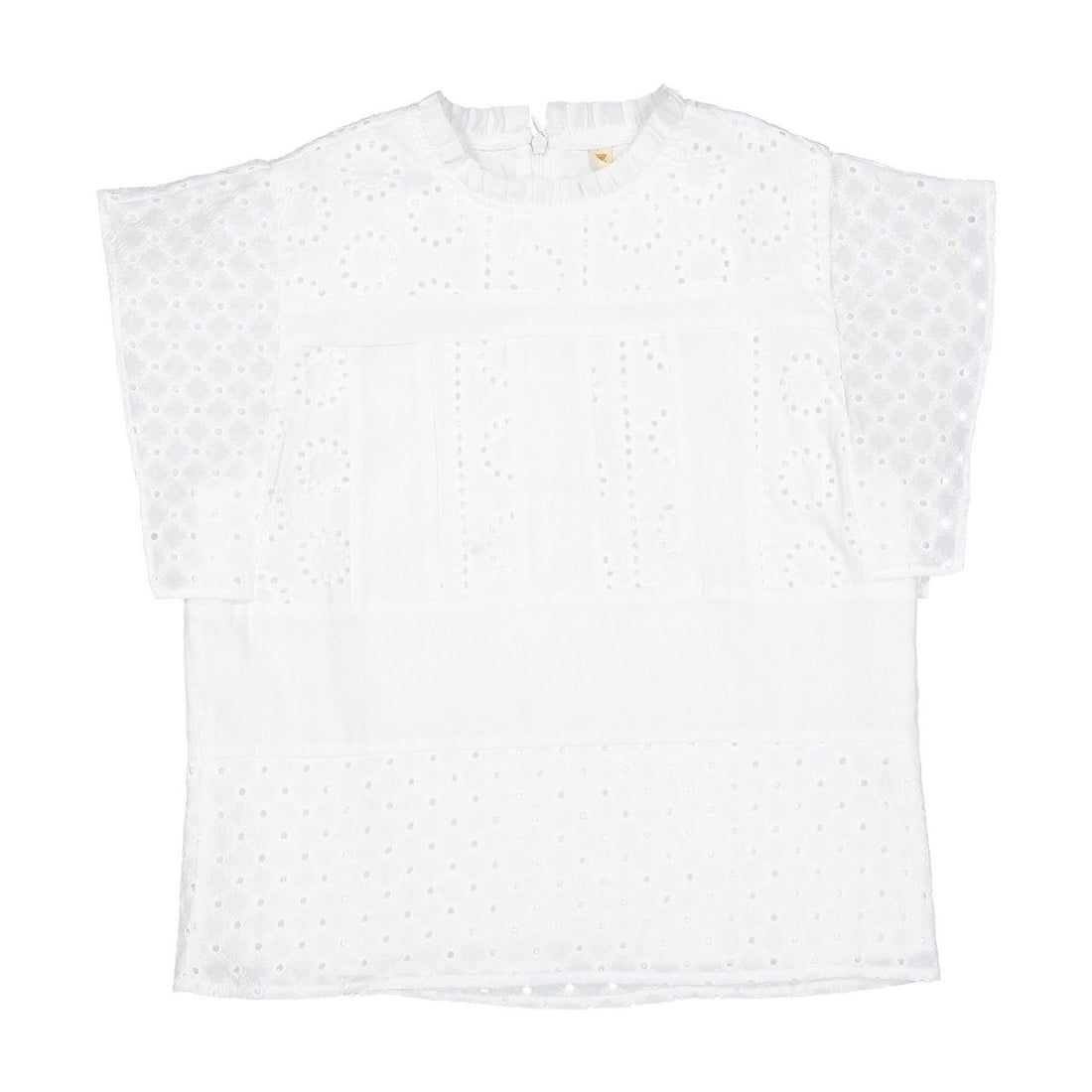 Ava and Lu White Eyelet Blouse
