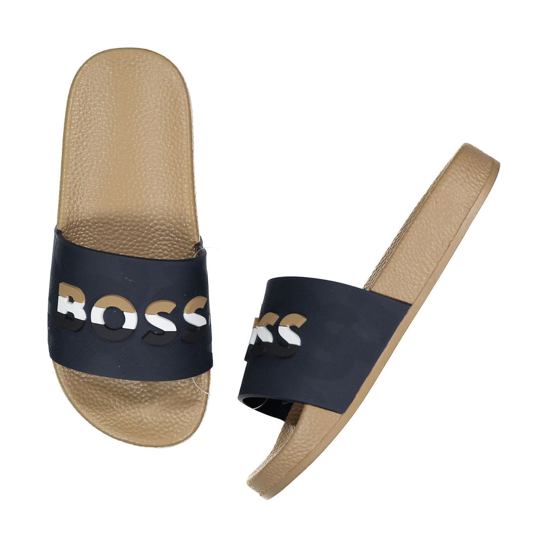 Hugo Boss Navy/Sand Slides
