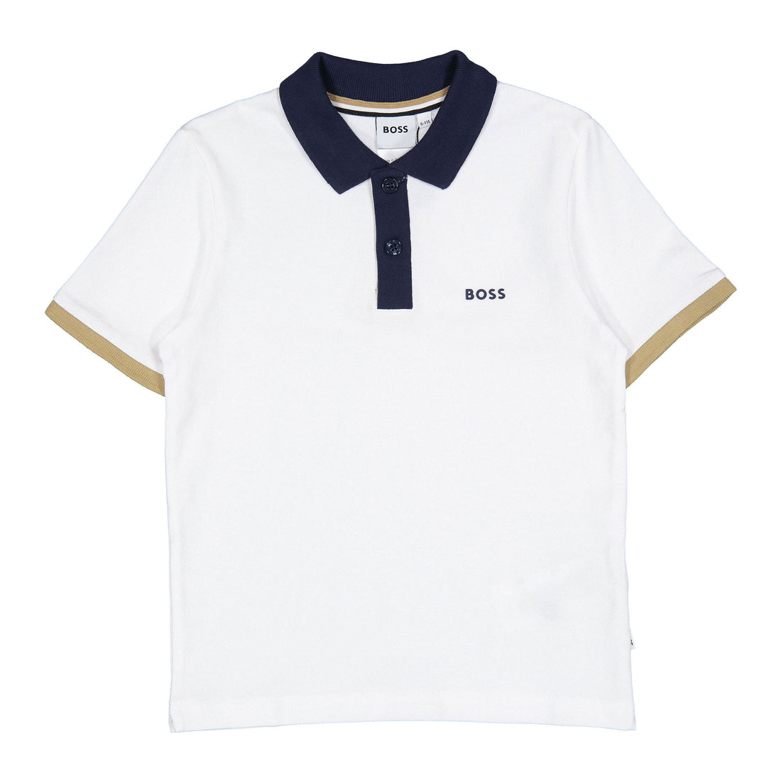 Hugo Boss White Pique Polo