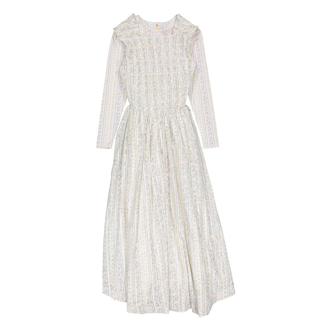 Ava and Lu Vintage Printed Smocked Jumper Set