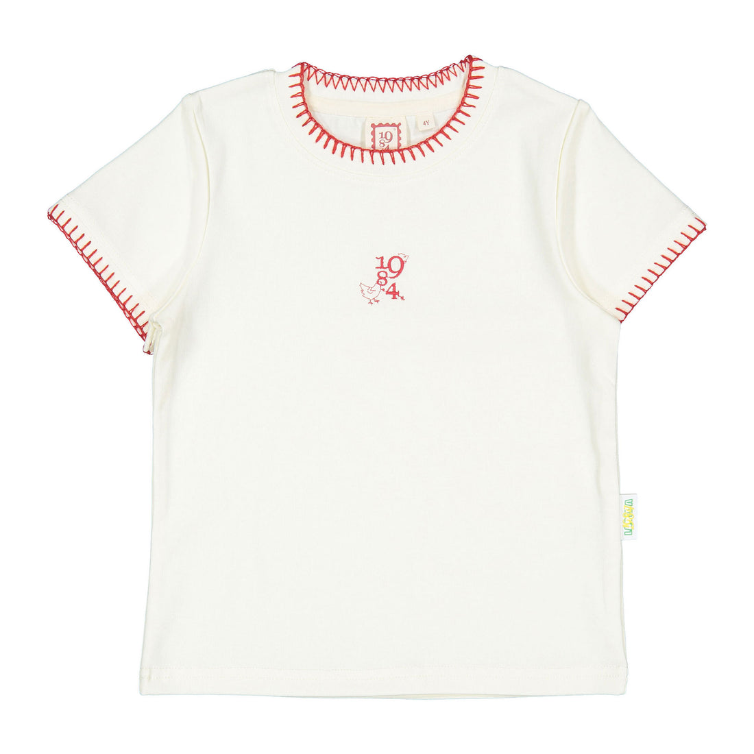 1984 White Stitched Tee