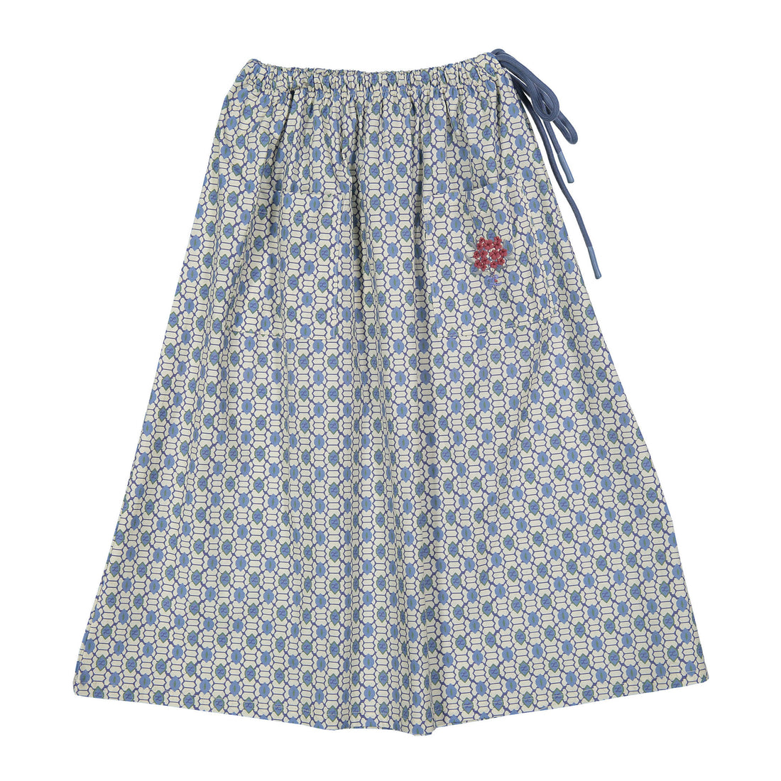 L by Ladida Blue Geo Pocket Skirt