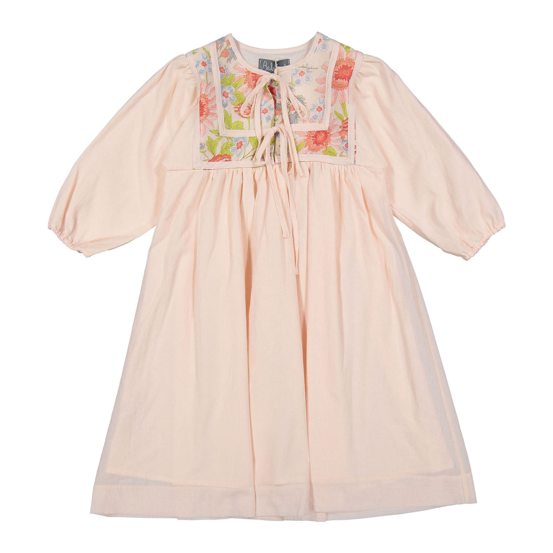 Belati Pink Floral Bib Dress