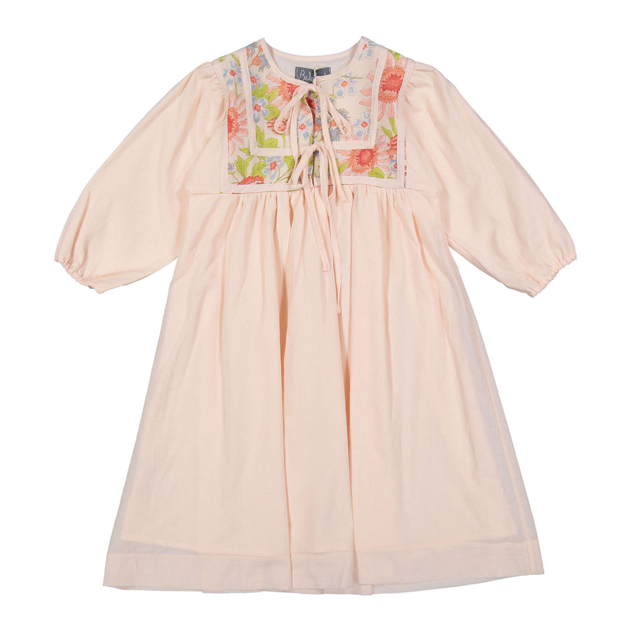 Belati Pink Floral Bib Dress – Ladida