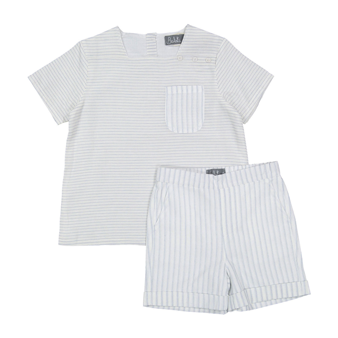 Belati Blue Square Neck Set