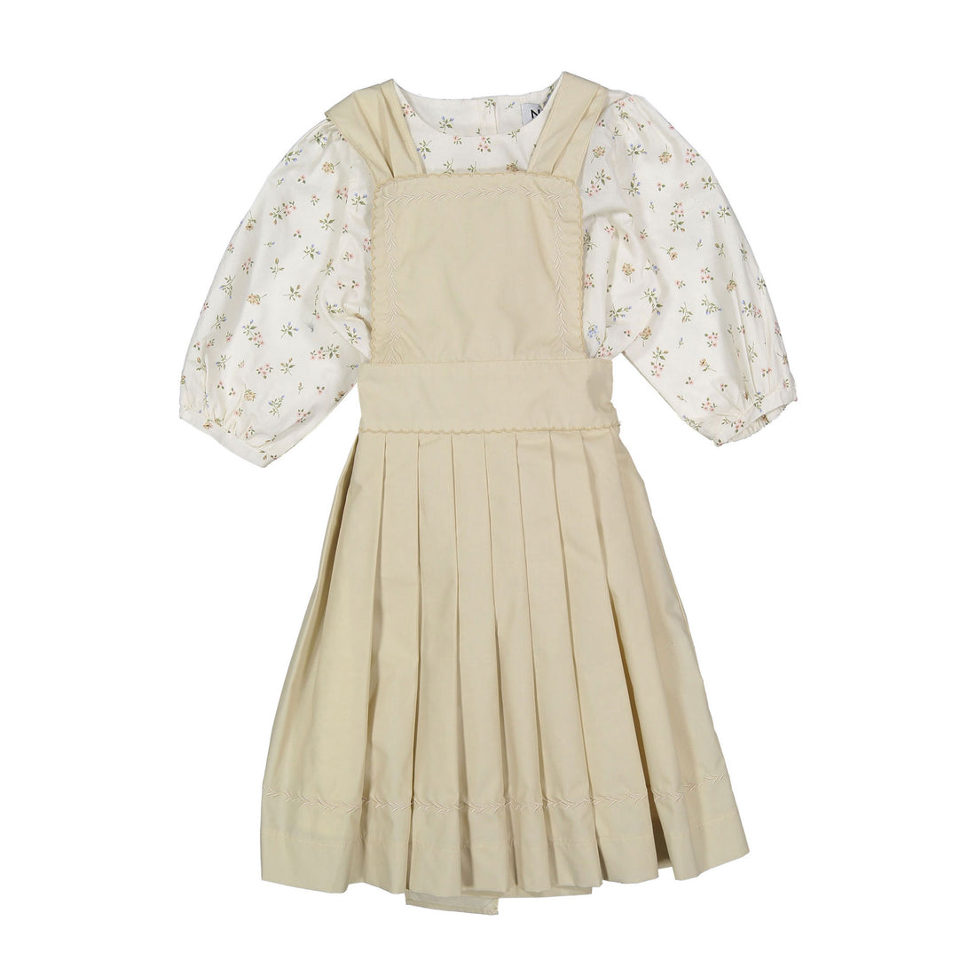 Noma Tan Vine Embroiderry Apron Set