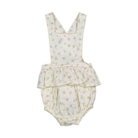Noma Tan Vine Embroidery Romper