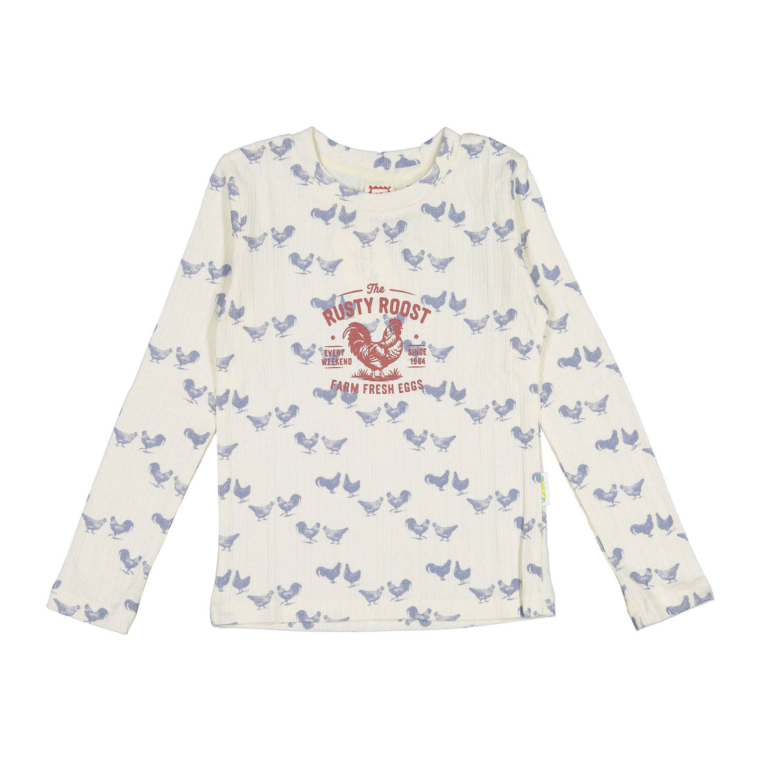 1984 Chicken Print Long Sleeve Tee