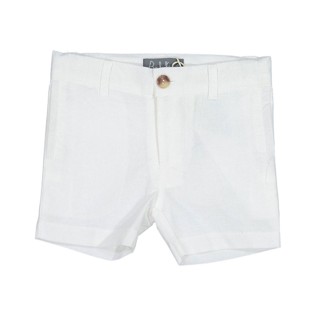 Belati Ivory Linen Bermuda