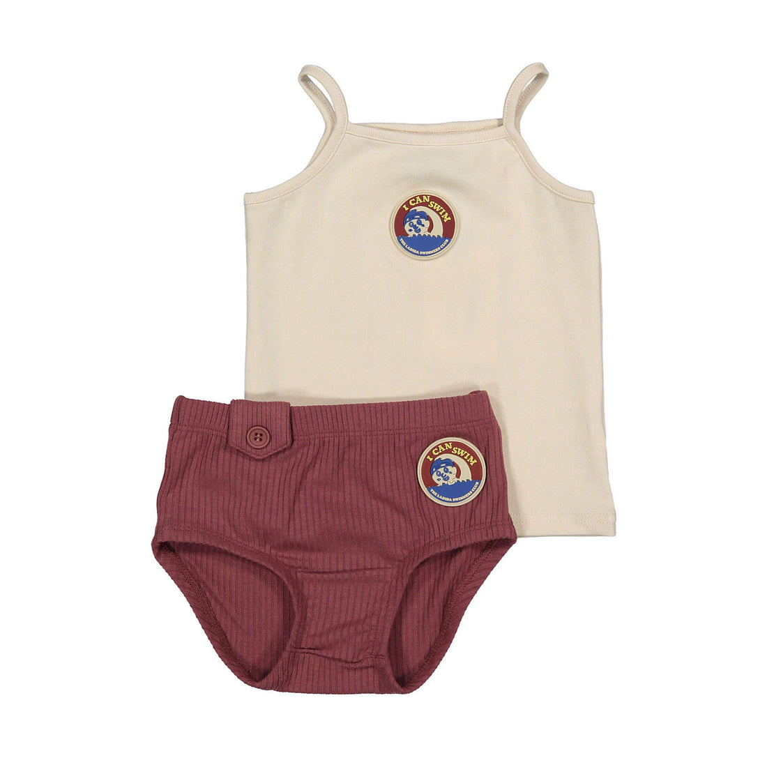 L by Ladida Swimmers Mauve Tank Set