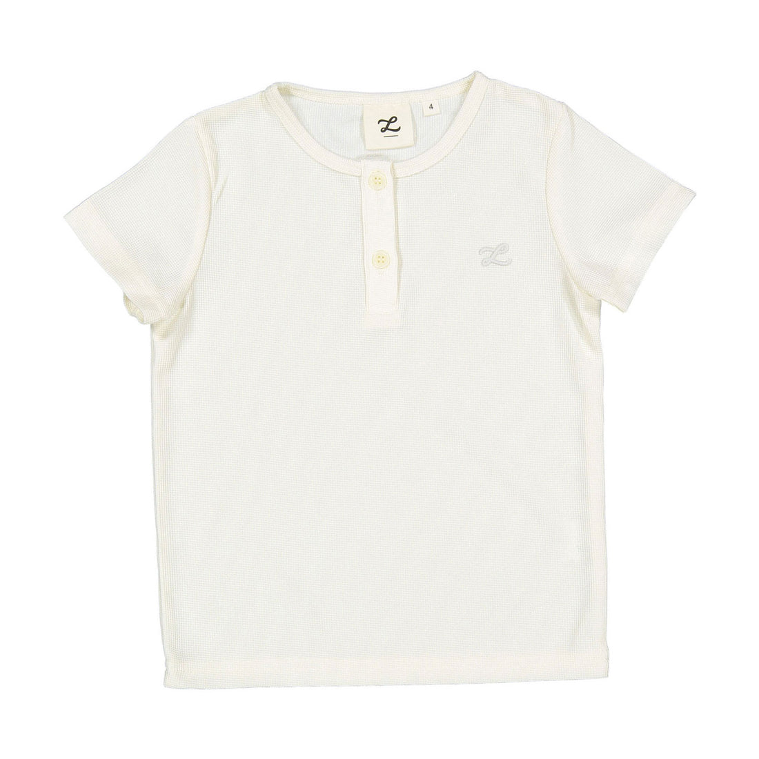 L by Ladida Cream Waffle Tee