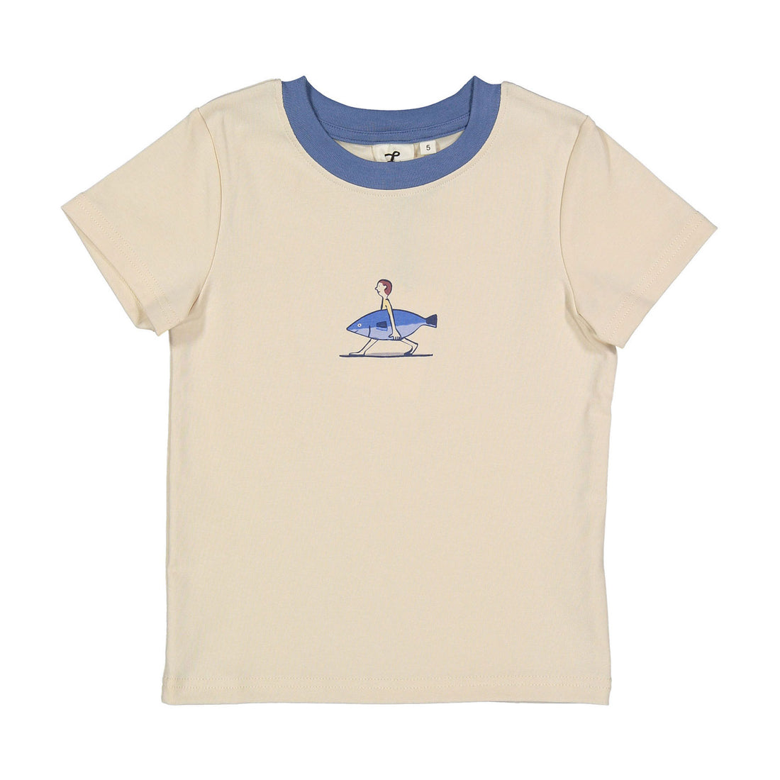 L by Ladida Swimmers Blue Trim Tee