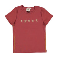 L by Ladida Rose Ribbed Short Sleeve Tee