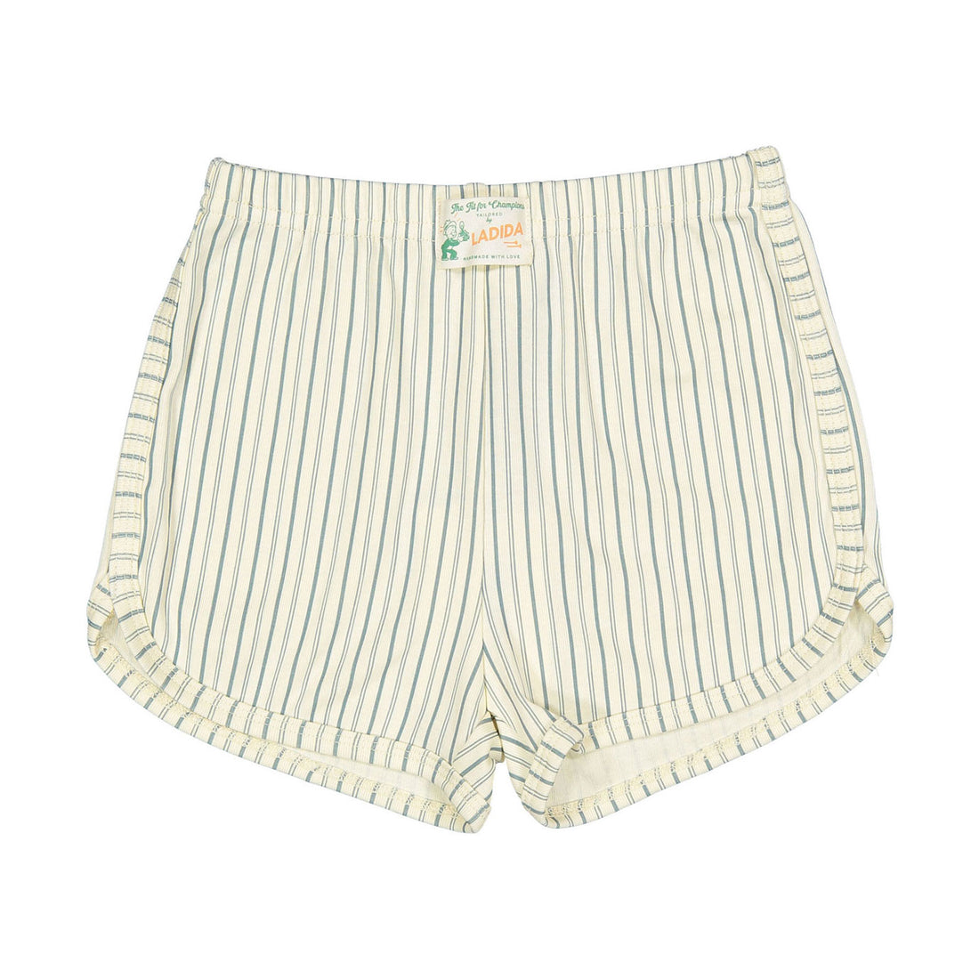 L by Ladida Funday Green Stripe Shorts