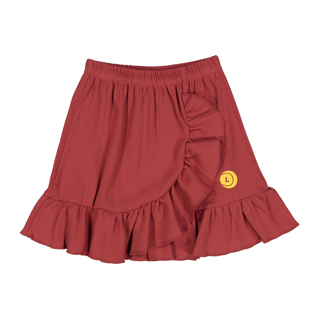 L by Ladida Rose Ribbed Ruffled Skirt
