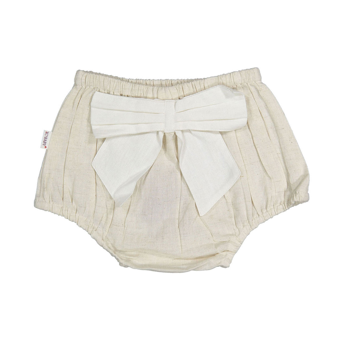 Yo Baby Ivory With Ivory Bows Bloomer
