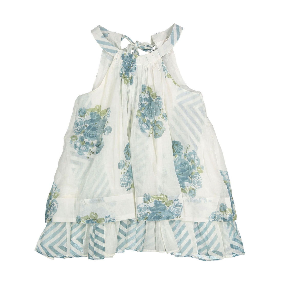 Yo Baby Off- White Pia Halter Swing Dress