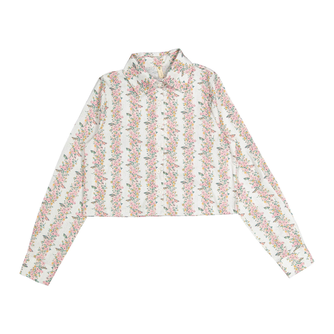 Ava and Lu Pink Garden Printed Blouse