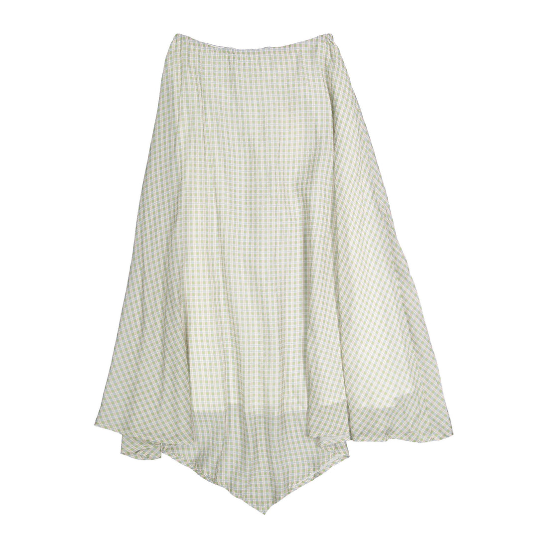 Ava and Lu Pastel Check Asymmetrical Skirt
