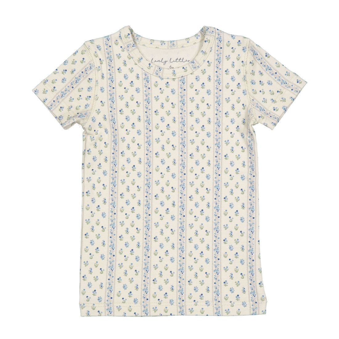 Lovely Littles The Printed Short Sleeve Tee - Lux Blue