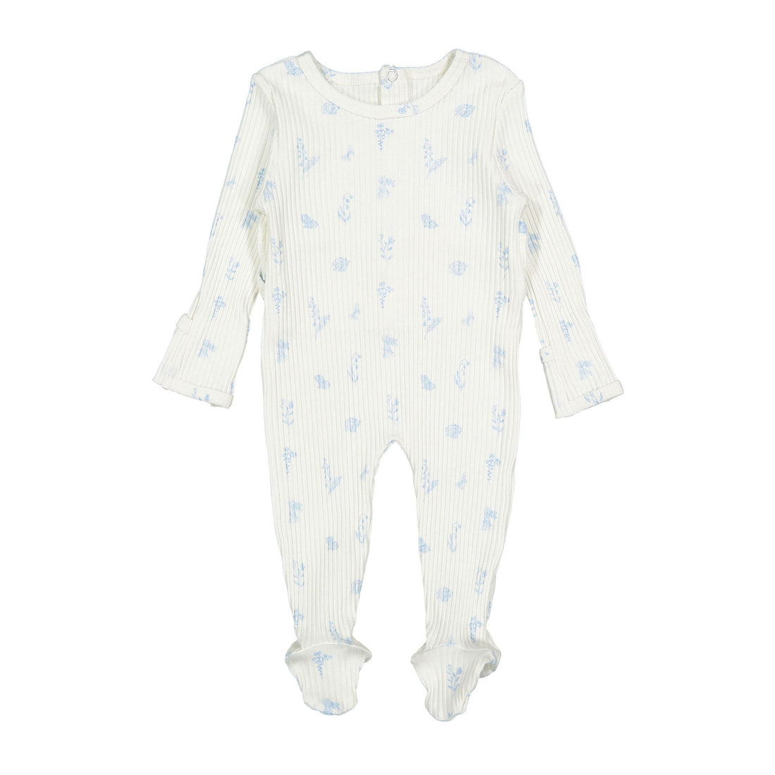 Lovely Littles The Printed Romper - Meadow Blue
