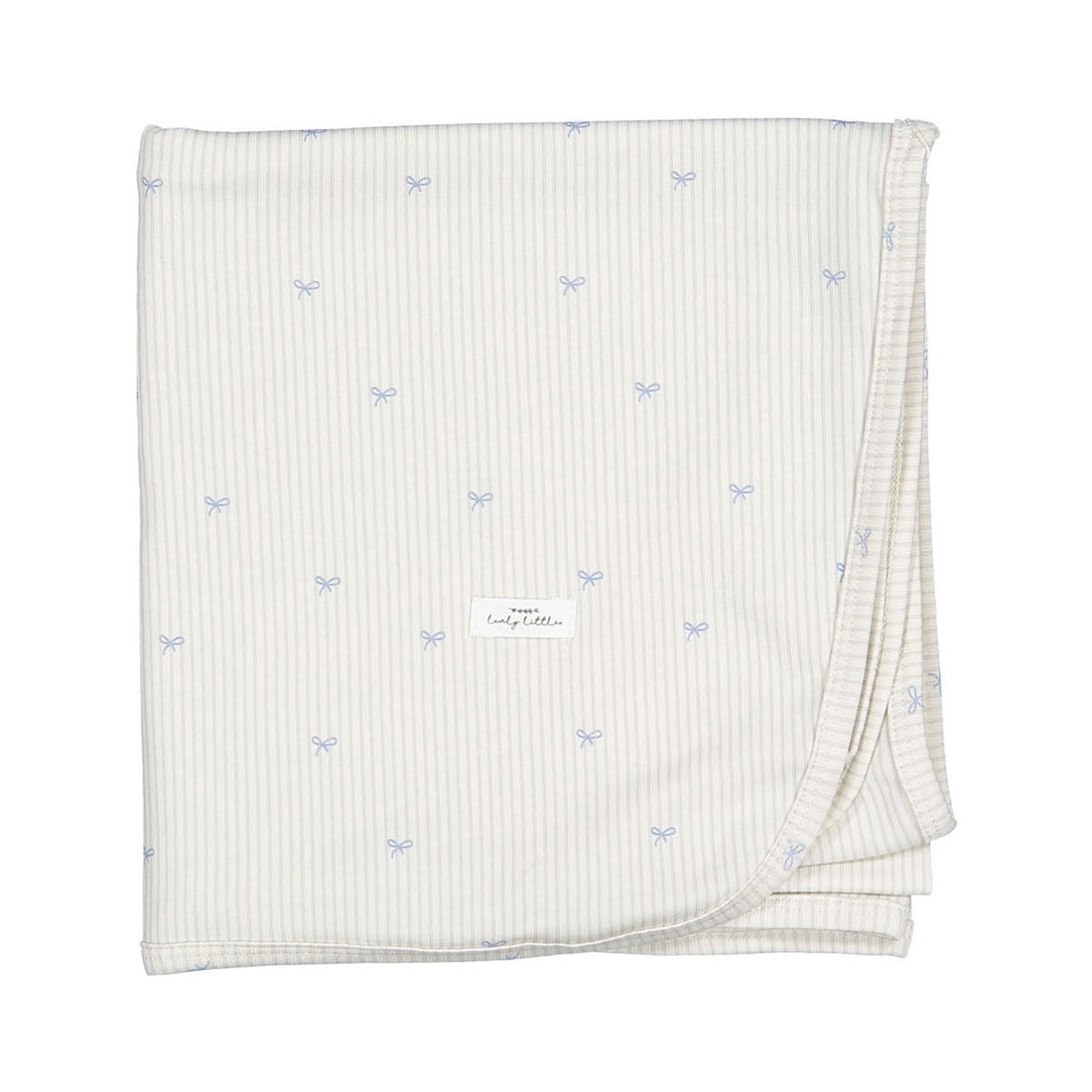 Lovely Littles The Printed Blanket - Blue Bow