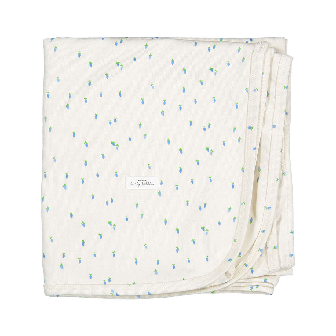 Lovely Littles Raspberry Blue - The Printed Blanket